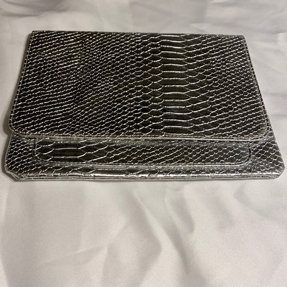 Limited Edition silver metallic clutch purse